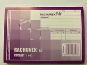 Rachunek ryczałt A6 dla zwolnionych podmiotowo z VAT A6, druk 857