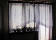 zasłony fioletowe prześwitujące 140 x 160 i 140x230 zasłona 2 + 1  zestaw 