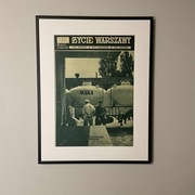 Plakat stara gazeta ramka