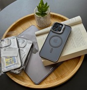 Etui iPhone 16 pro max szare 