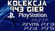 Kolekcja 943 Gier PlayStation PSP PSV PS3 PS4 PS5