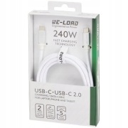 KABEL DO SZYBKIEGO ŁADOWANIA RE-LOAD USB-C NA USB-C 2.0 240 W