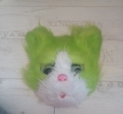 Maska-kot duża futrzana