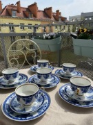 Luksusowy serwis Wallendorf 1764 Echt Kobalt – 6 osób, 18 el. Vintage