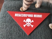 Tabliczka tworzywo sztuczne wojna na wschodzie 