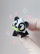 Mini panda z bambusem figurka ruchoma 