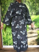 Nowe Kimono z jedwabiu z Bali,  egzotyczne ,dom, szlafrok ,długość 120 cm