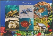 Znaczki  Fauna Żółwie 2015 z Dżibuti