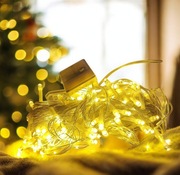 Lampki choinkowe led 10m białe ciepłe