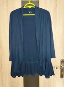 67 Granatowa narzutka bolerko kardigan z falbanką rozmiar XL