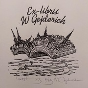 EX LIBRIS NA TARGI WROCŁAWSKIE linoryt artwg