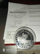 Godness Europa 1 uncja srebra srebrna moneta  2022r. Czad Bogini Europa 1oz