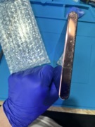 Samsung S22 Ultra – moduł ekran + ramka burgund, oryginał, dotyk OK