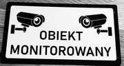 Tabliczka ostrzegawcza obiekt monitorowany