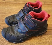 GEOX Membrana Amphibiox wodoodporne oddychające czerń i czerwień rozm. 37