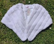 WEGNER Nowe przepiękne śnieżnobiałe bolerko Komunia r. uniwersalny
