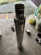 Terminal poziomy wypust kominowy 80/125 100cm