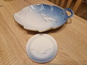 patera liść Royal Copenhagen Kopenhaga mewa Seagul półmisek 