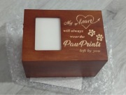 Drewniane urny dla zwierząt domowych