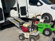 Wynajem wycinarka trawy darni koparka łańcuchowa glebogryzarka