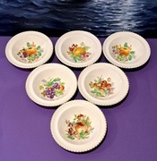 Miseczka / salaterka  6 sztuk - Owoce - Johnson Bros - ANTYK !