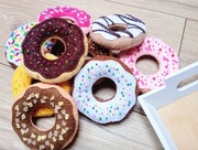 Pączki donuty ciastka z filcu,zabawkowe cukiernia 