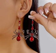 Gotyckie kolczyki pająki