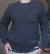 DKNY granatowa bluza bawełniana damska M 38 L 40 okazja niebieska