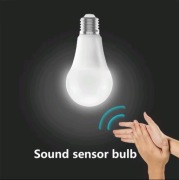 Żarówka LED E27 z sensorem dźwięku 