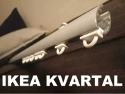 IKEA KVARTAL ślizgacze wózeczki do firan 20 sztuk
