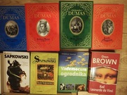 Książki stan bardzo dobry, różne : DUMA,SAPKOWSKI, SŁOWNIKI 