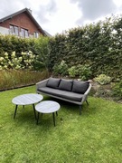 Zestaw mebli ogrodowych z technorattanu Jysk Jutlandia  sofa+stoliki