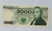 Banknot   Polska 5000 zł 1982r BZ 0350442  stanUNC