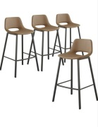 Hoker kuchenny 4szt brązowy 