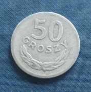 Moneta 50 groszy 1965 r.