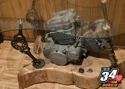 Unikatowa ława z silnika motocyklowego