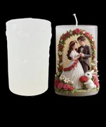 NOWOŻEŃCY Królik Cylindryczna forma silikonowa 8.7*5.8 do Świec Odlewów 