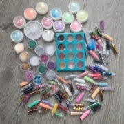 Ozdoby do stylizacji paznokci. Brokat, pyłki, kulki, cekiny .