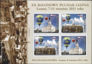 Poczta Balonowa Leszno 2011 arkusik nalepek