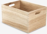 Pojemnik kosz drewniany S24xD34xW18cm naturalny