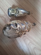 Bombka PRL stara kształtka na choinkę zestaw 