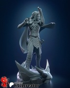 Figurka druk 3D żywica 12K " Drizzt " - 158 mm
