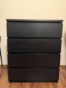 Używana komoda MALM IKEA, 4 szuflady, czarna