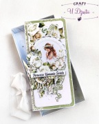 Kartka w pudełku na komunię świętą, pamiątka komunijna, dla dziewczynki