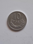 PRL-NAJRZADSZE MONETY OBIEGOWE-10 GR 1962 