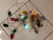 Stare Lampki choinkowe CCCP z transformatorem 