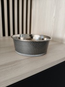 Miska stalowa z gumą antypoślizgową dla psa kota 1150ml