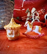 Świeczka sojowa - karuzela + zawieszka na choinkę