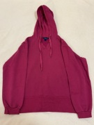 Bordowa bluza z kapturem CRANE - rozmiar L (44/46)