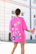 T-SHIRT LONG BASIC PRINT NOWA KOLEKCJA POLSKA MARKA OVERSIZE 